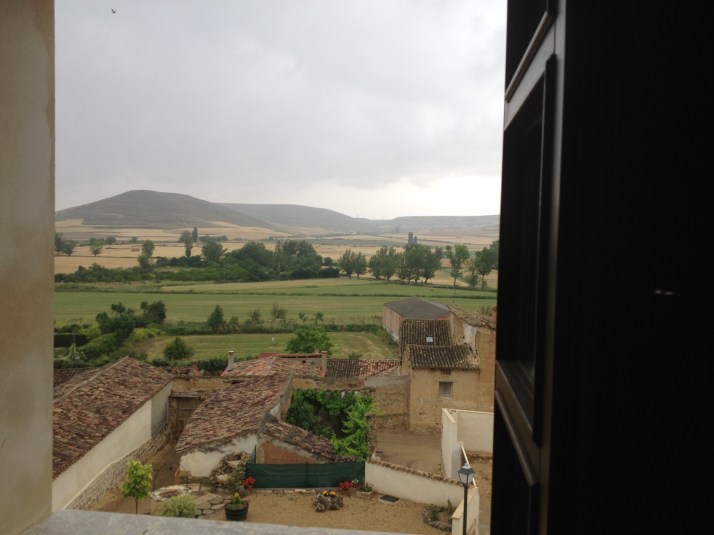 View from Casa Rural in Castrojeriz, Spain