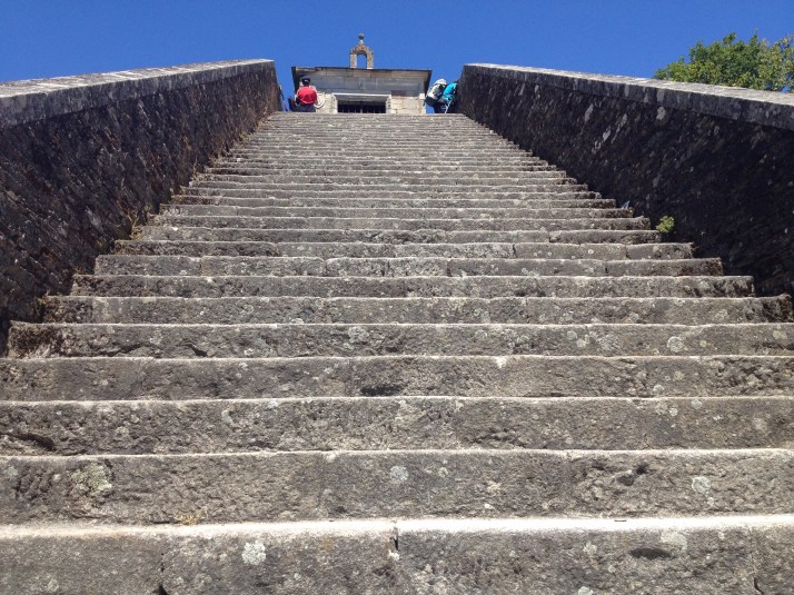 Really? We have to finish the day going up these stairs?