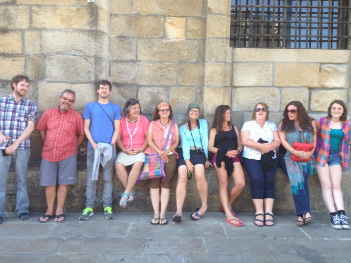 CIA tribe left to right Seamus Campbell (N Ireland), Michael Falkner (Ottawa, Canada), Paul (N Ireland), Morgan Patterson (US), Kim Everette (Boston), Joanne (Maine), Jessica Falker (Canada), Sheyna's Mom, Sheyna (Ireland) and her daughter.